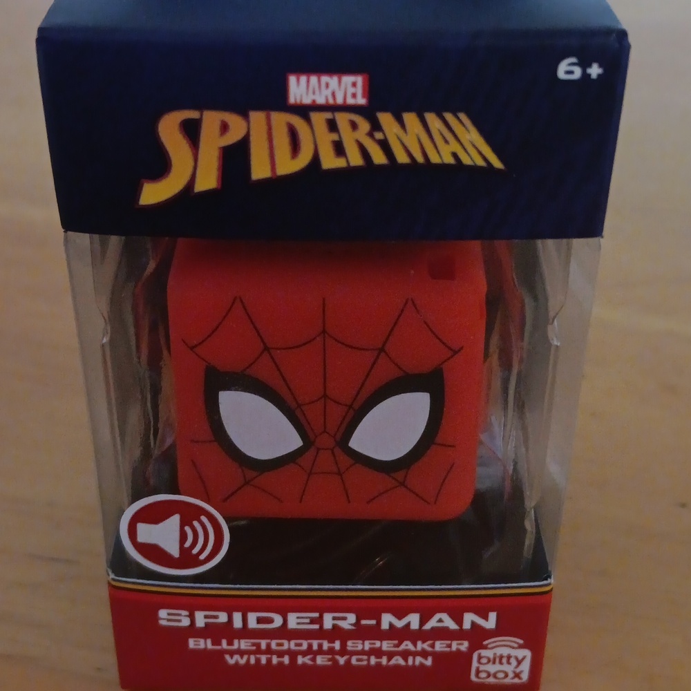 Bitty Box Bluetooth Speaker with Keychain Spider-Man ๐ท NWT - Picture 1 of 5
